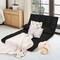 6-Position Foldable Floor Sofa Bed with Detachable Cloth Cover